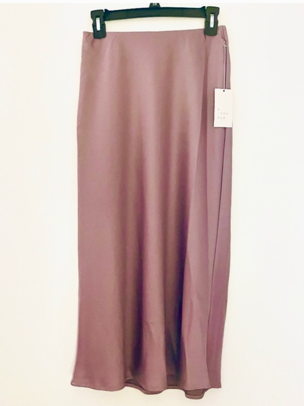 a new day Light Purple Satin Skirt